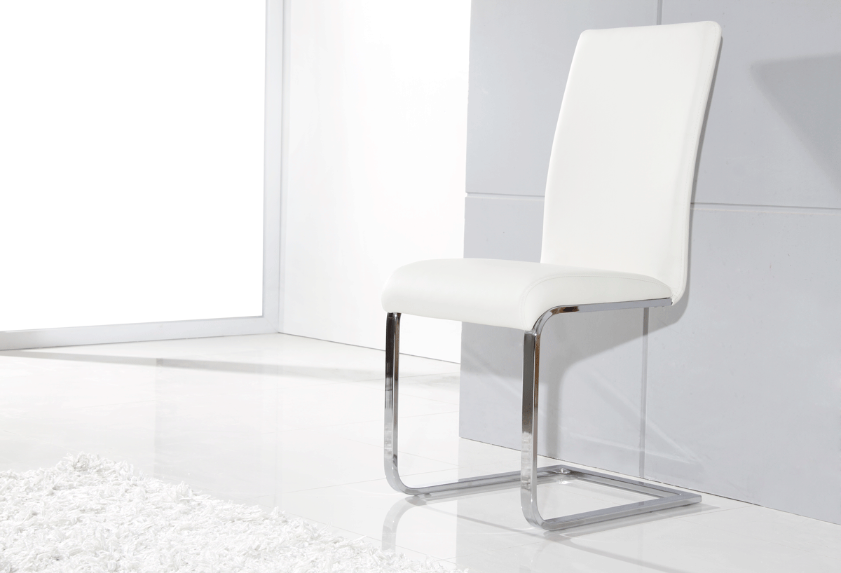 Vig Furniture - Ya801 - Modern White Dining Chair (Set Of 4) - Vgguya801-Wht