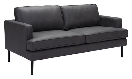 Decade Sofa Vinyl Upholstery & Powder-Coated Steel Legs | Zuo Modern