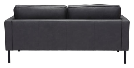 Decade Sofa Vinyl Upholstery & Powder-Coated Steel Legs | Zuo Modern