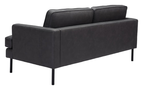 Decade Sofa Vinyl Upholstery & Powder-Coated Steel Legs | Zuo Modern