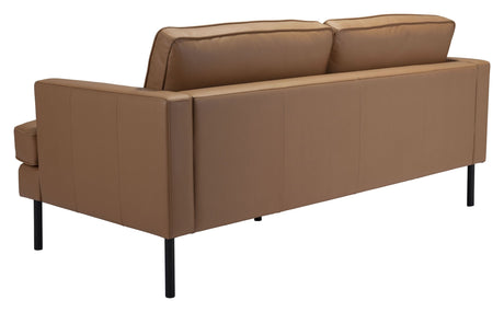 Decade Sofa Vinyl Upholstery & Powder-Coated Steel Legs | Zuo Modern